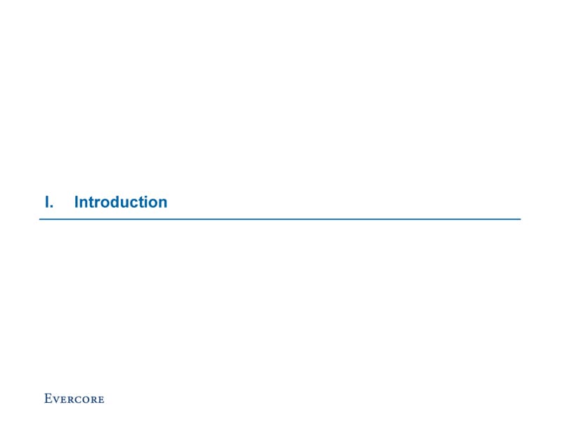 Evercore slide showing DryShips' organizational structure and the 83.4% / 16.6% ownership split